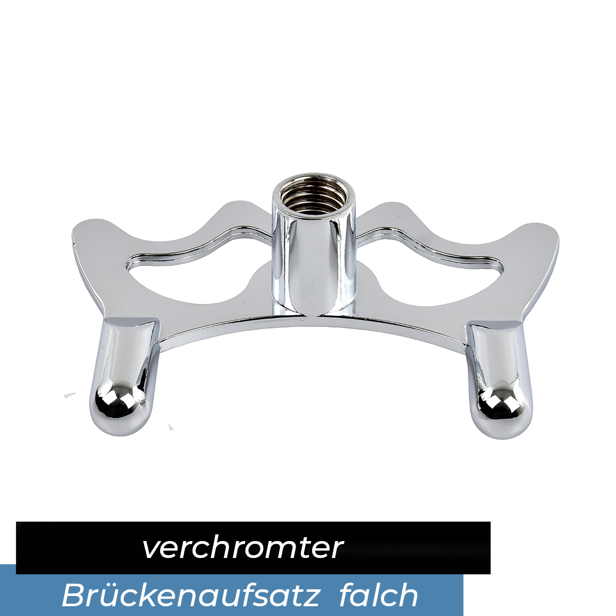 Brückenqueue zweiteilig 145 cm - chrom flach – Bild 3