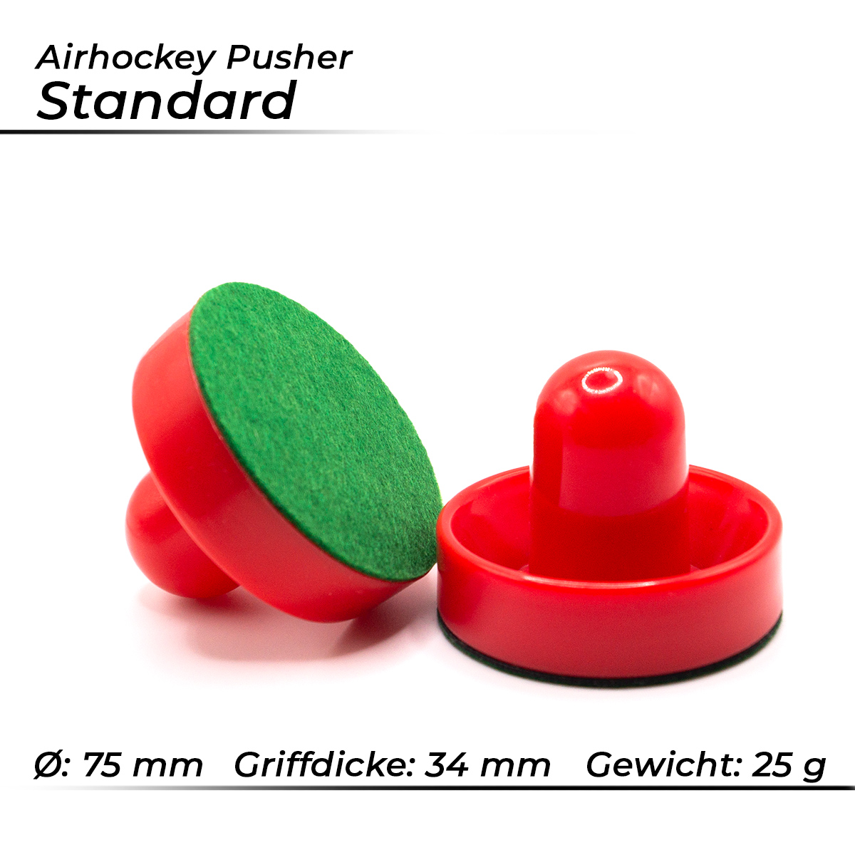 Bandito - Airhockey Pusher Standard 75 mm Set (4 St.) – Bild 3