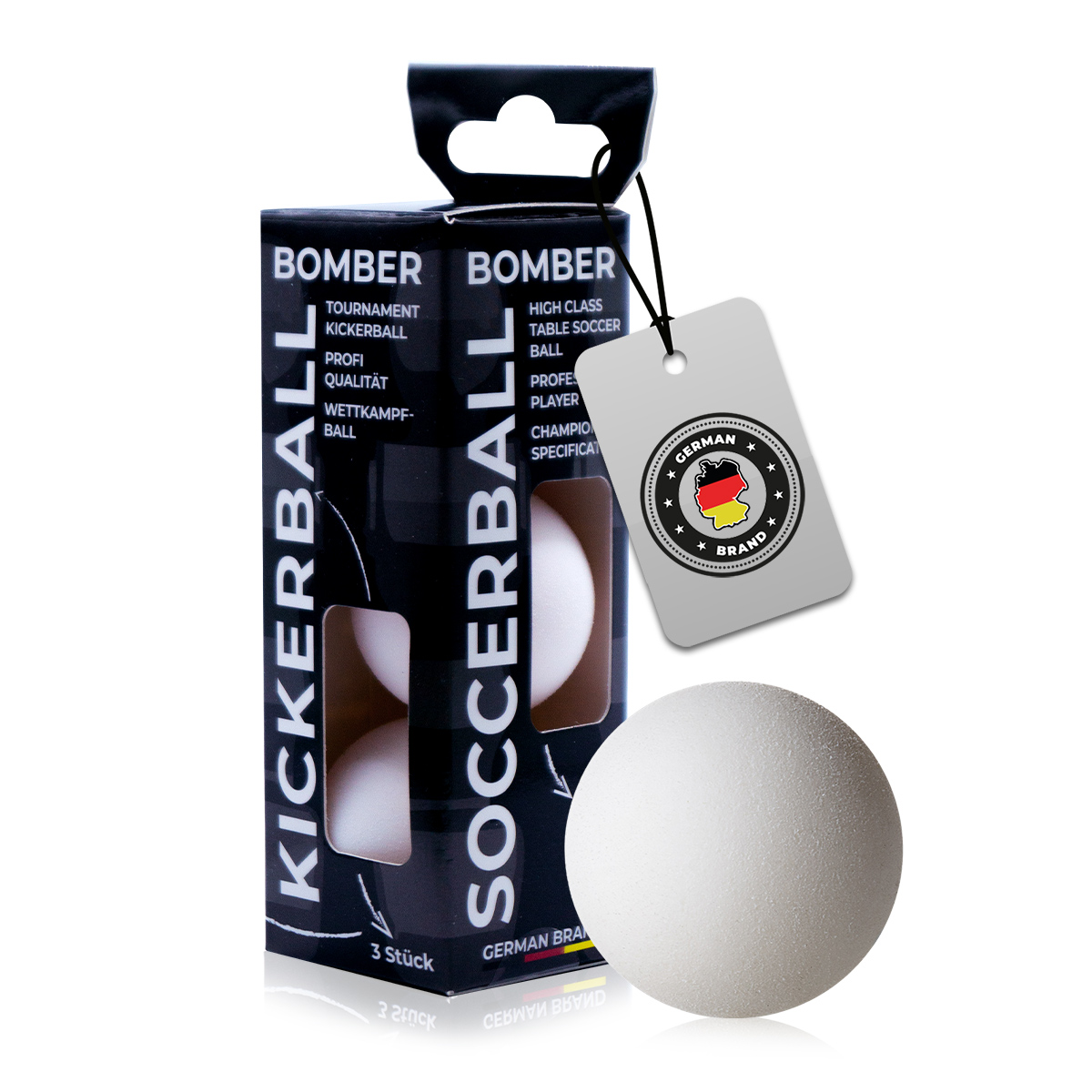 Bandito - Kickerball Bomber weiß 35 mm Set (3 St.)