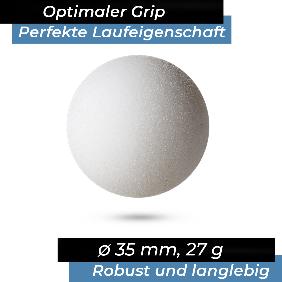 Bandito - Kickerball Bomber weiß 35 mm Set (3 St.) – Bild 2
