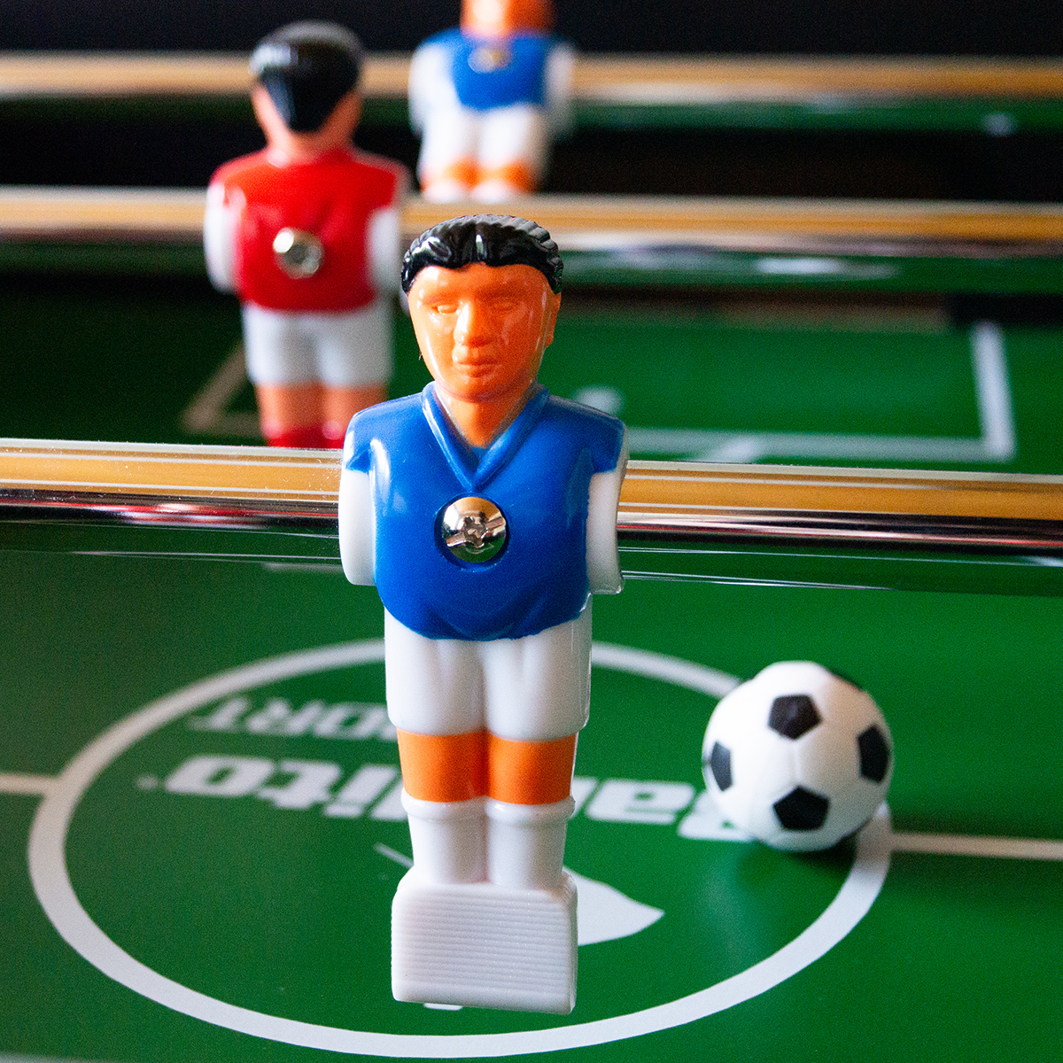 Bandito - Kickerfigur Profi blau/weiß für 16 mm Kickerstangen (1 St.) – Bild 4