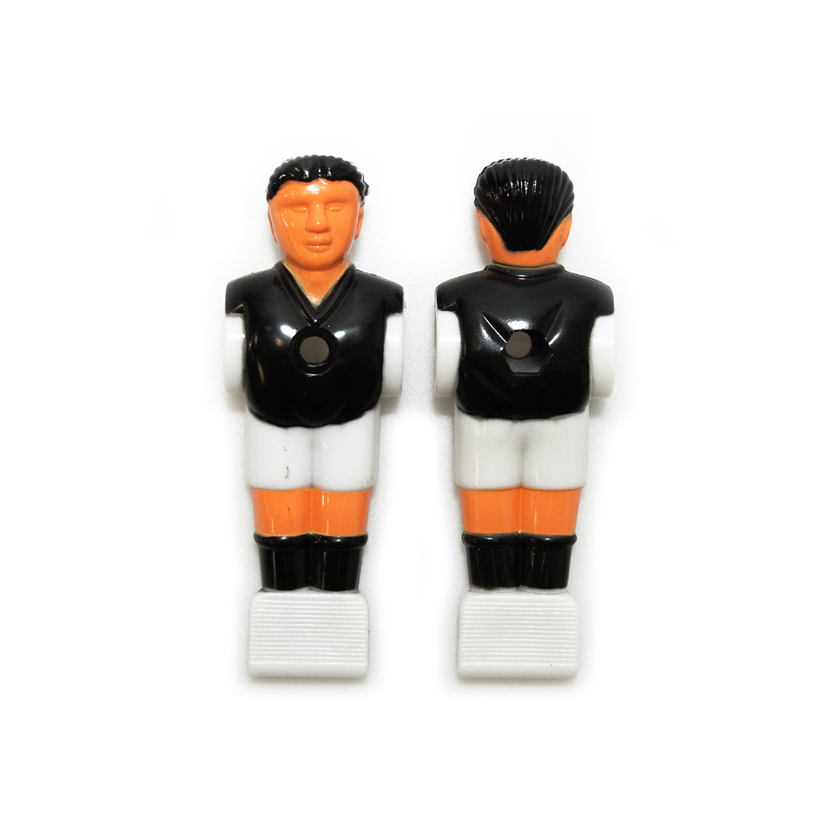 Bandito - Kickerfigur Profi schwarz/weiß für 16 mm Kickerstangen (11 St.) – Bild 3