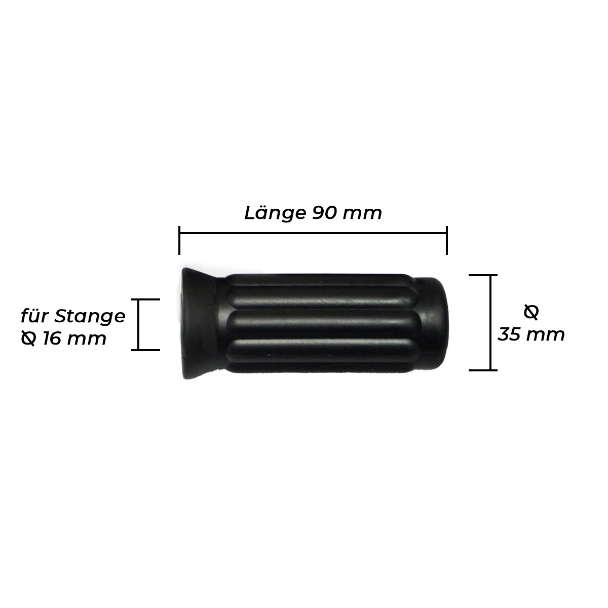 Bandito - Kickergriff MasterCup für 16 mm Stangen – Bild 4