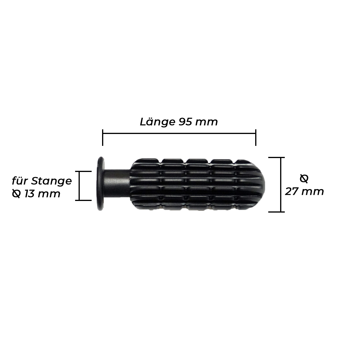 Bandito - Kickergriff Hobby für 13 mm Stangen – Bild 3