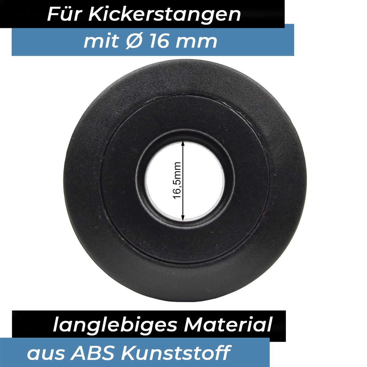Bandito - Kugellager Universal für 16 mm Kickerstange Seitenwände 25 - 32 mm Stangenset (2 St.) – Bild 3