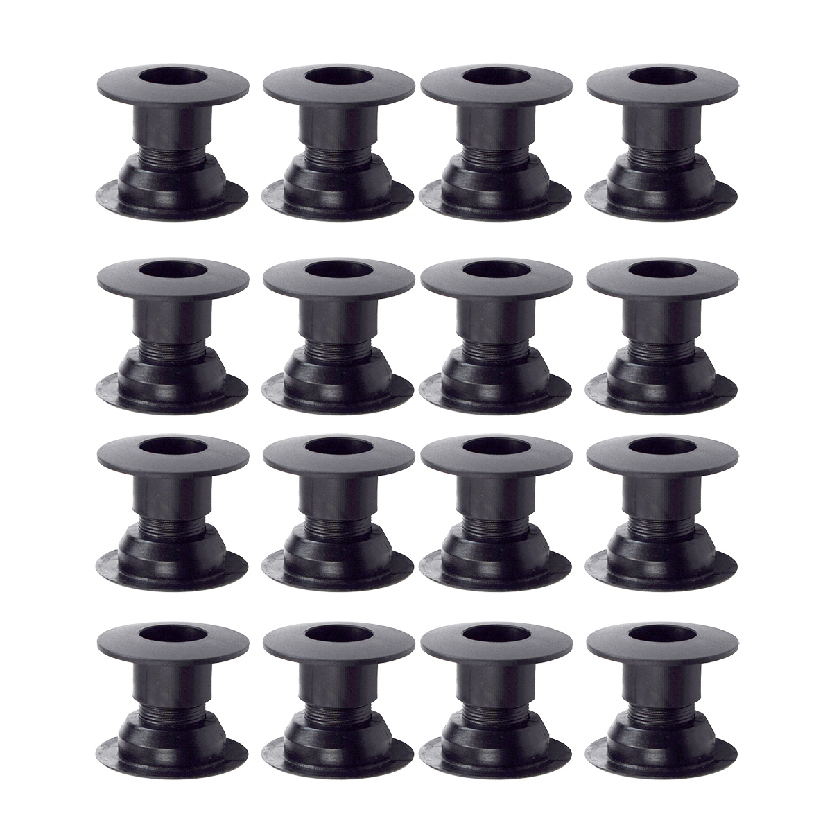 Bandito - Kugellager Universal für 16 mm Kickerstange Seitenwände 37 - 43 mm Tischset (16 St.)