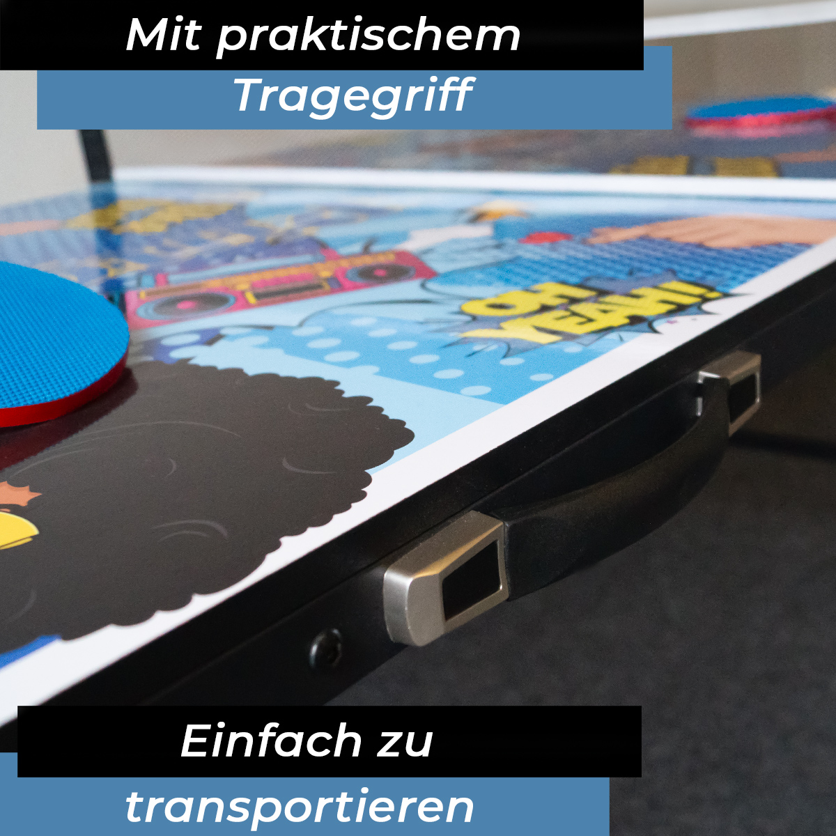 Bandito – Tischtennisplatte Compact - Comic Style, klappbar – Bild 6