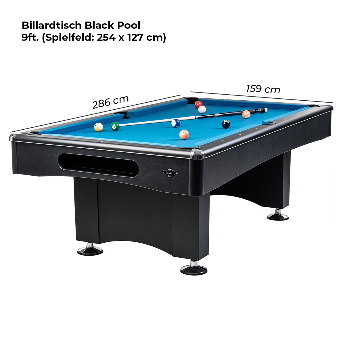 Billardtisch Black Pool 9 ft. – Bild 3