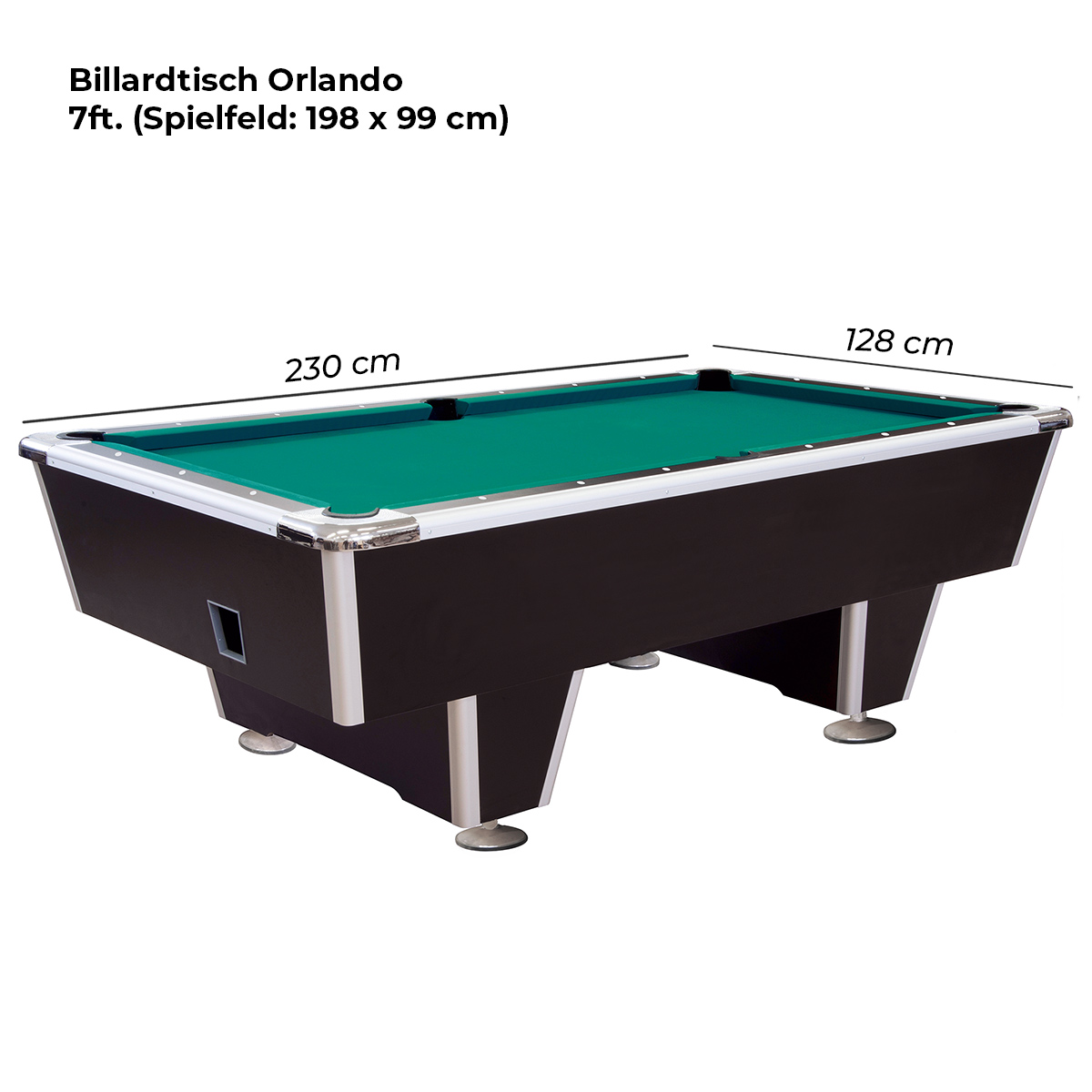 Billardtisch Orlando 8 ft. mit Ballrücklauf – Bild 3