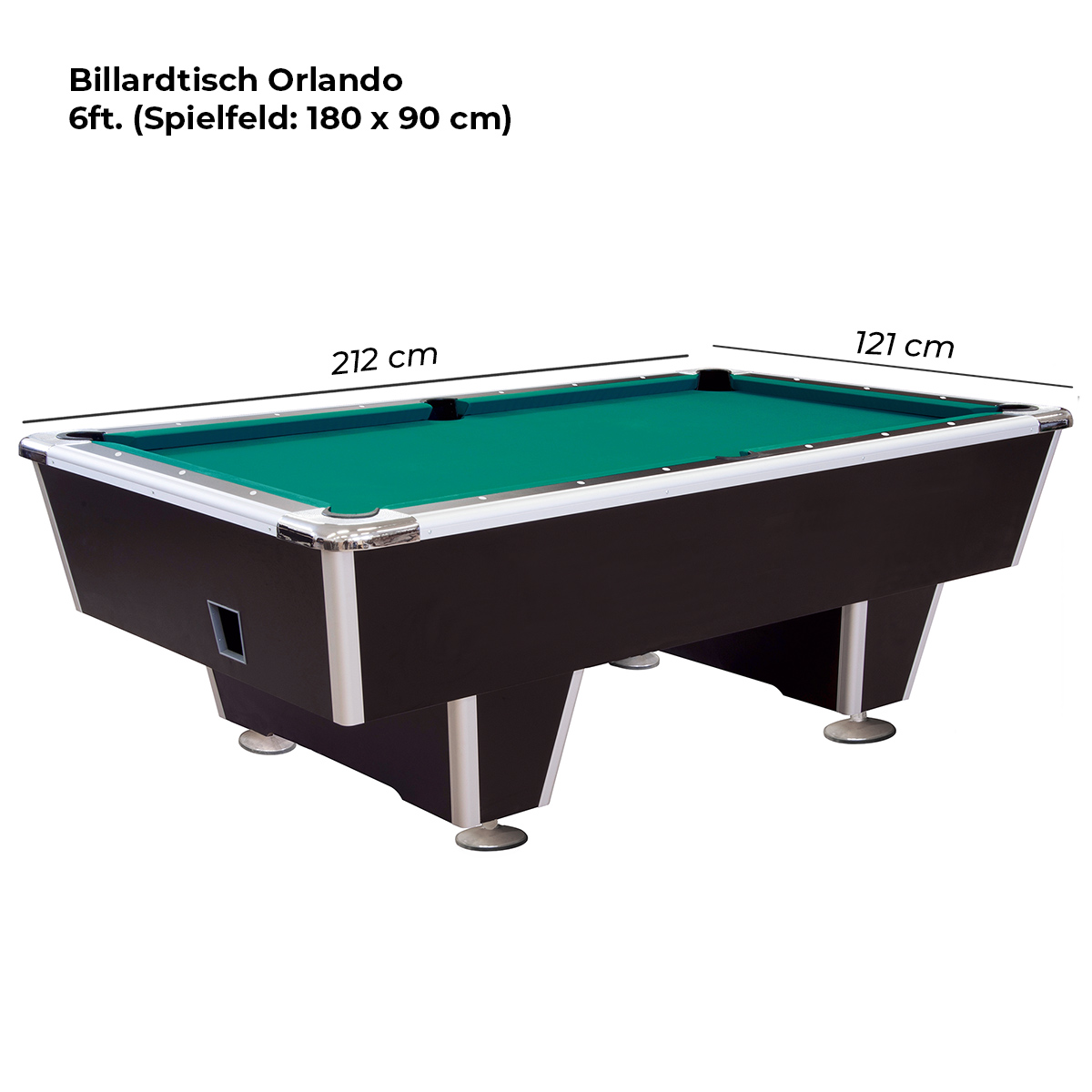 Billardtisch Orlando 6 ft. mit Ballrücklauf – Bild 3