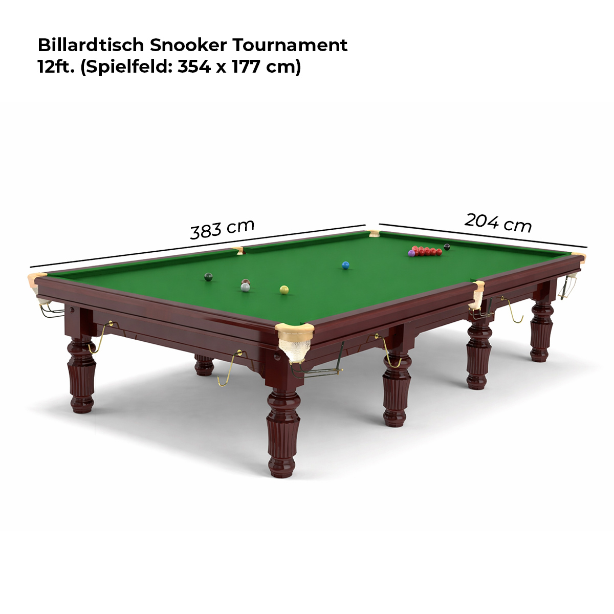 Robertson - Snookertisch Tournament 12 ft. – Bild 4