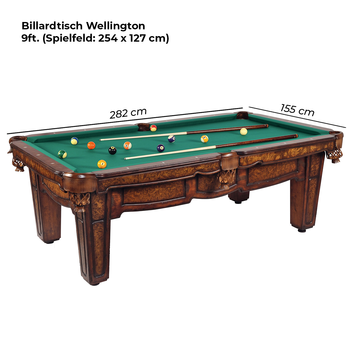 Billardtisch Wellington 9 ft. – Bild 3