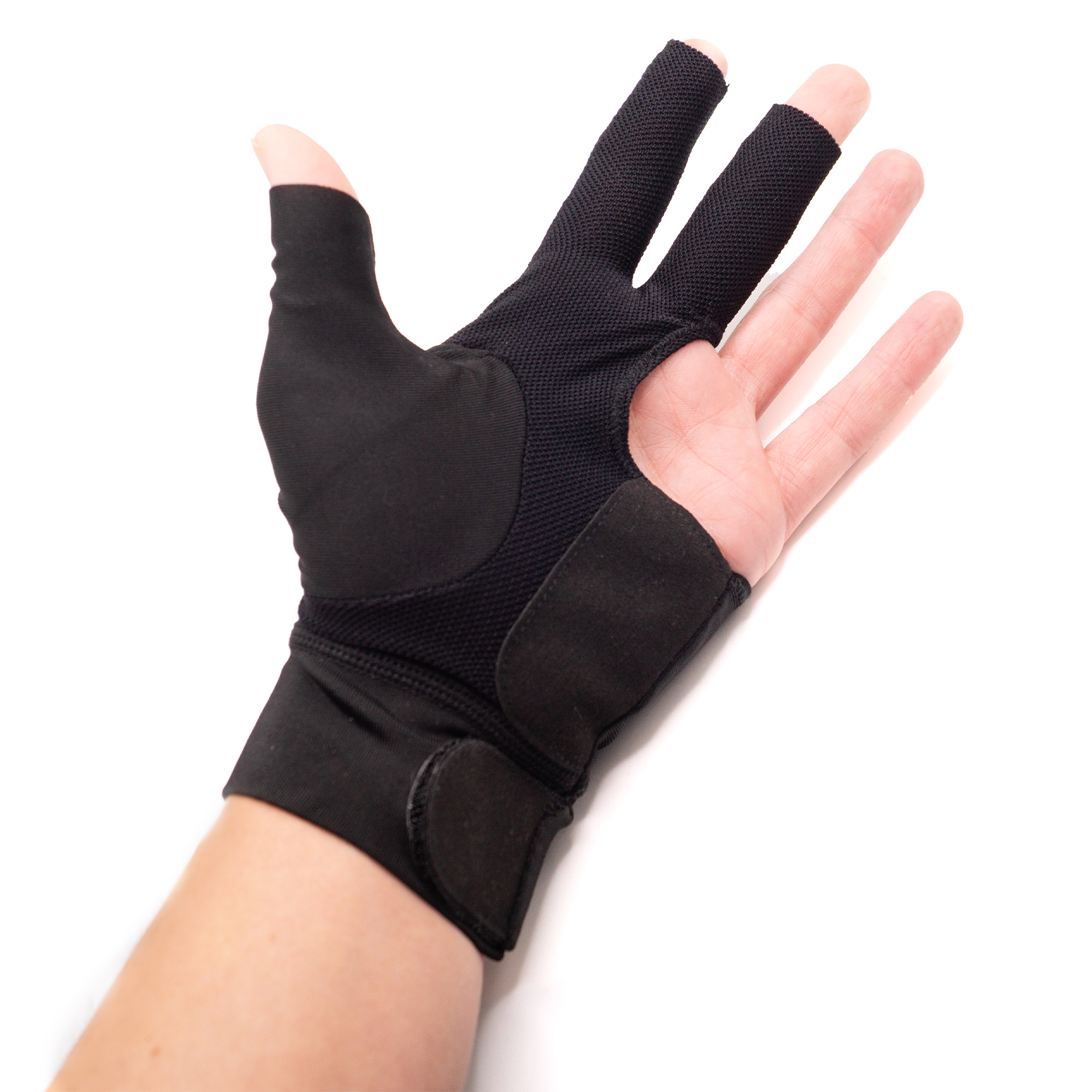 J. Parker - Billardhandschuh fingerless schwarz – Bild 4