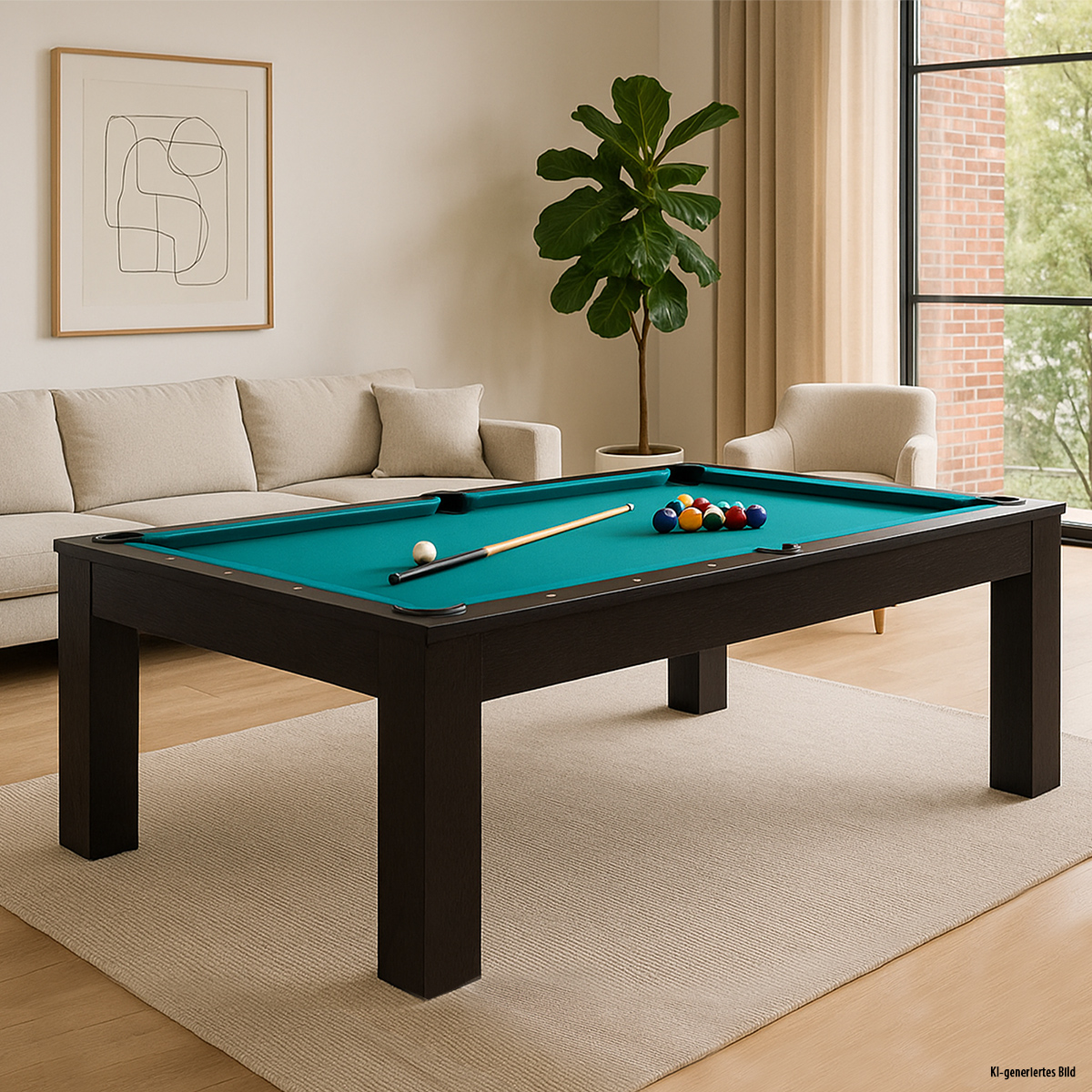 Billardtisch Trento 6 ft. schwarz – Bild 2