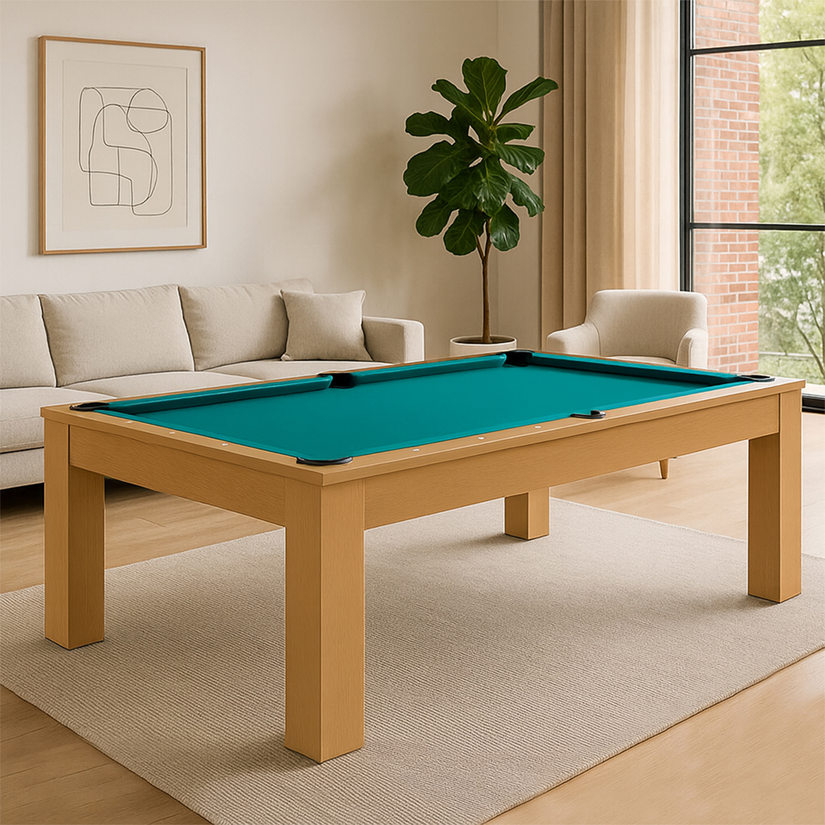 Billardtisch Trento 8 ft. Eiche natur – Bild 5