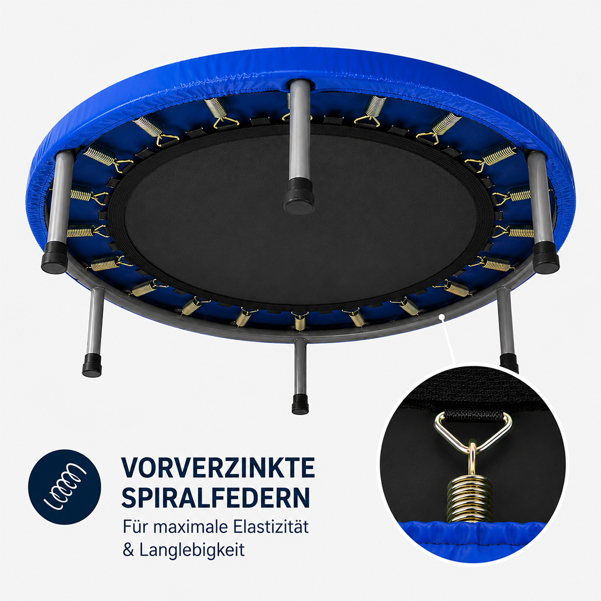 Garlando - Trampolin Indoor Blau ⌀ 97 cm – Bild 5