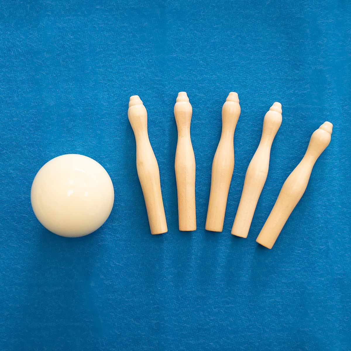 Holzkegel für Kegelbillard (5 St.) – Bild 3