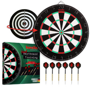 Karella - Dartboard Training Set inkl. 2 Satz Steeldarts