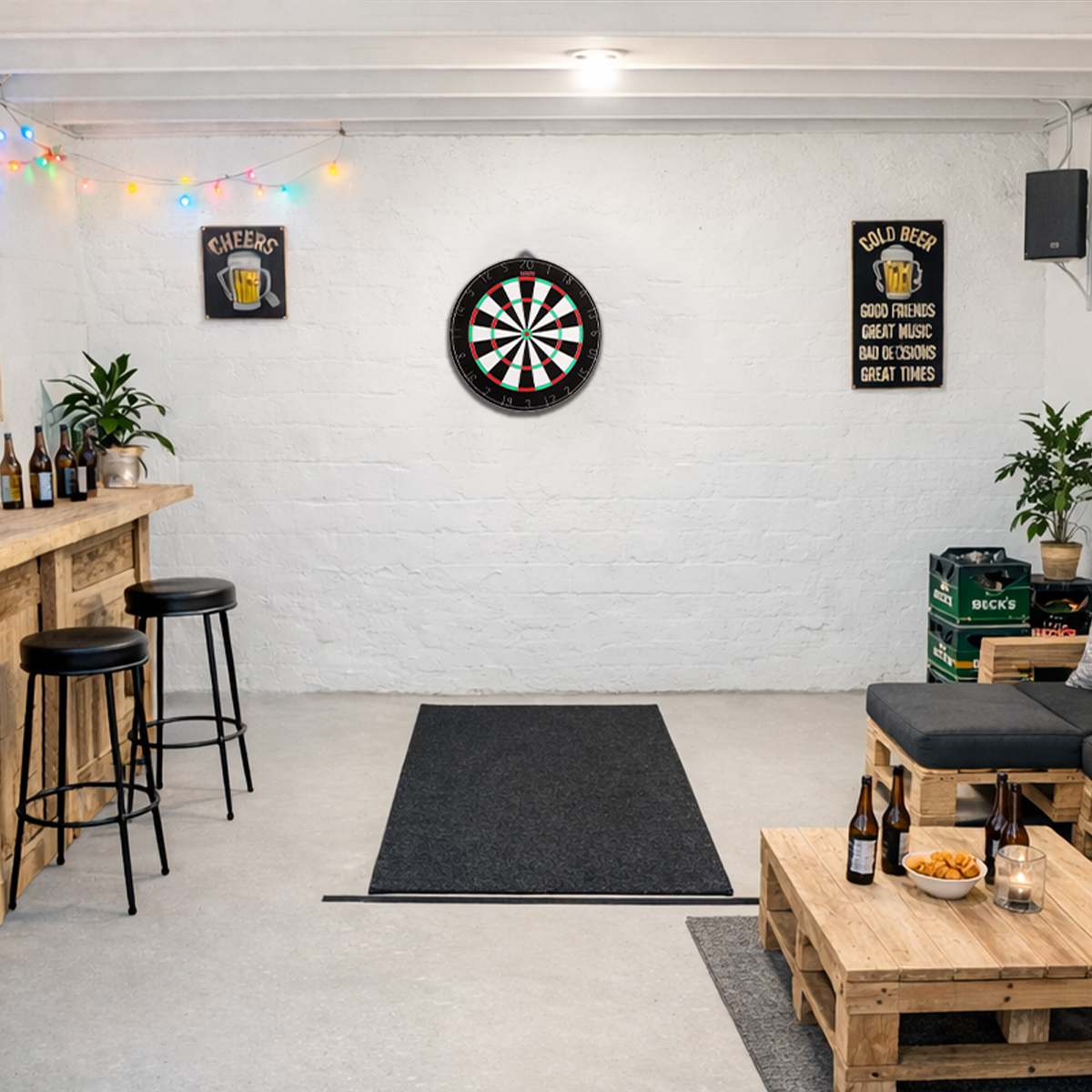 Karella - Dartboard Training Set inkl. 2 Satz Steeldarts – Bild 6