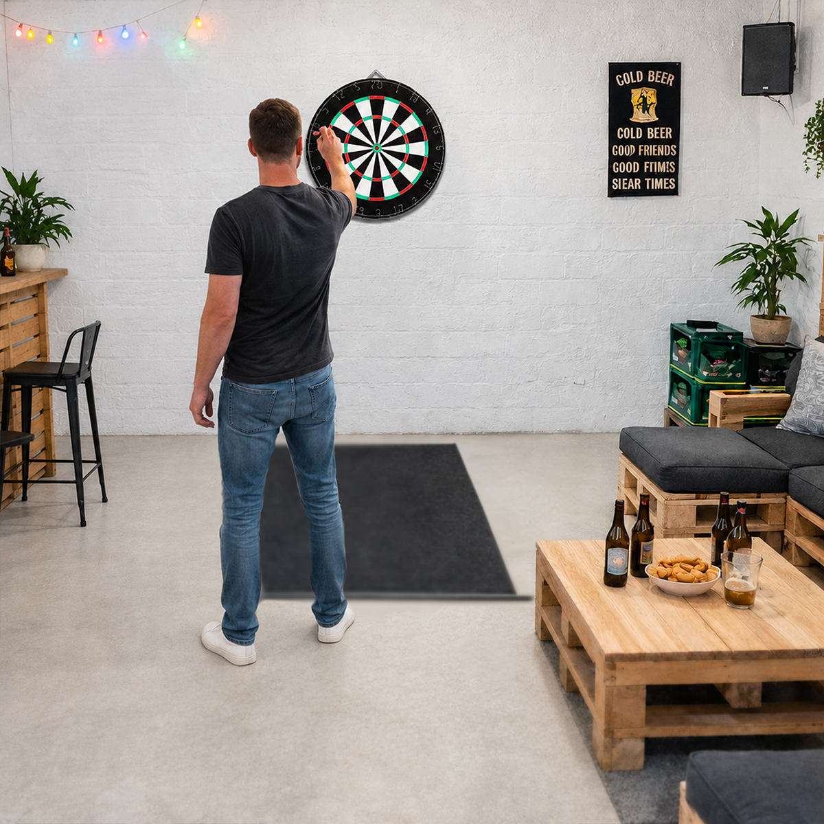 Karella - Dartboard Training Set inkl. 2 Satz Steeldarts – Bild 7