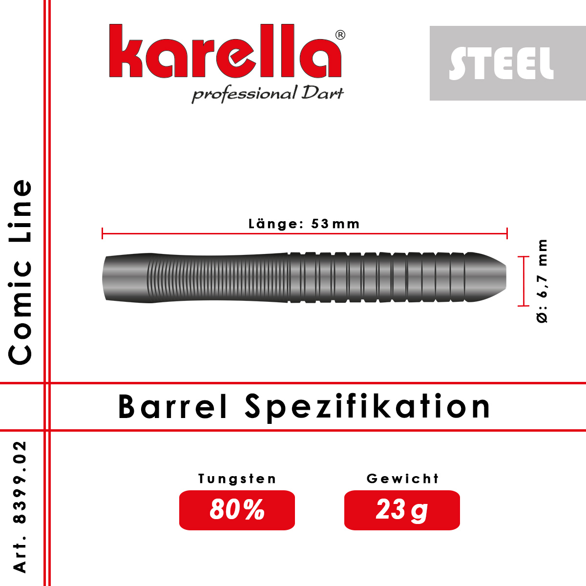 Karella - Steeldart Comic Line CL-2 23 gr. – Bild 8