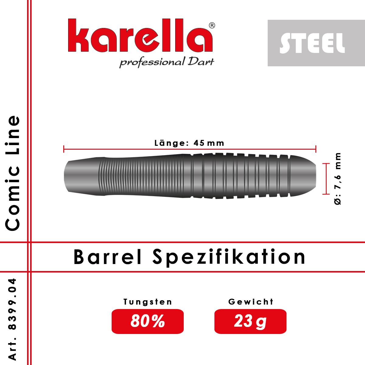 Karella - Steeldart Comic Line CL-4 23 gr. – Bild 8