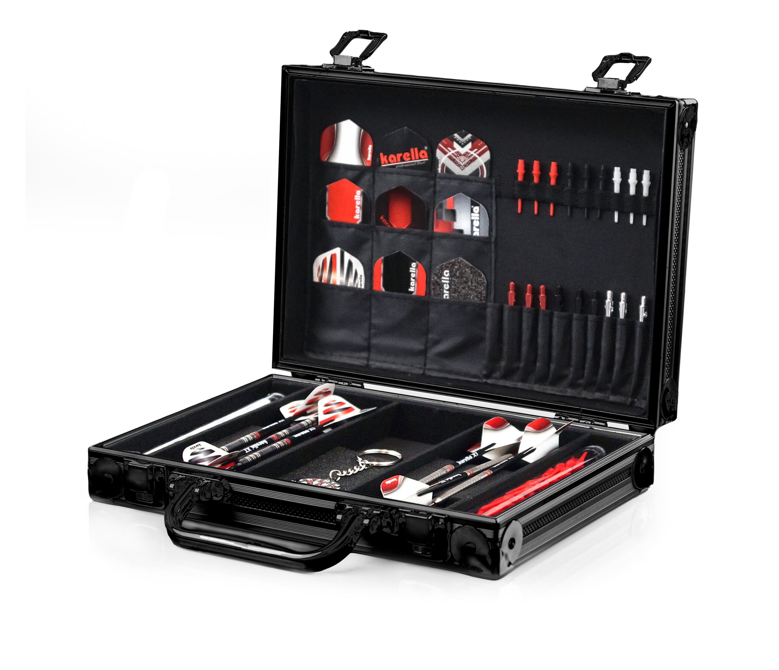 PAK - Dart Koffer Luxus Alu schwarz – Bild 2