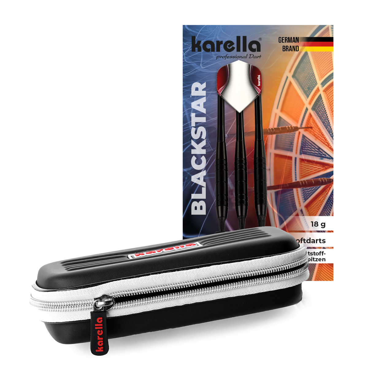 Karella - Dartset Winner Blackstar Softdart inkl. Dartcase – Bild 3