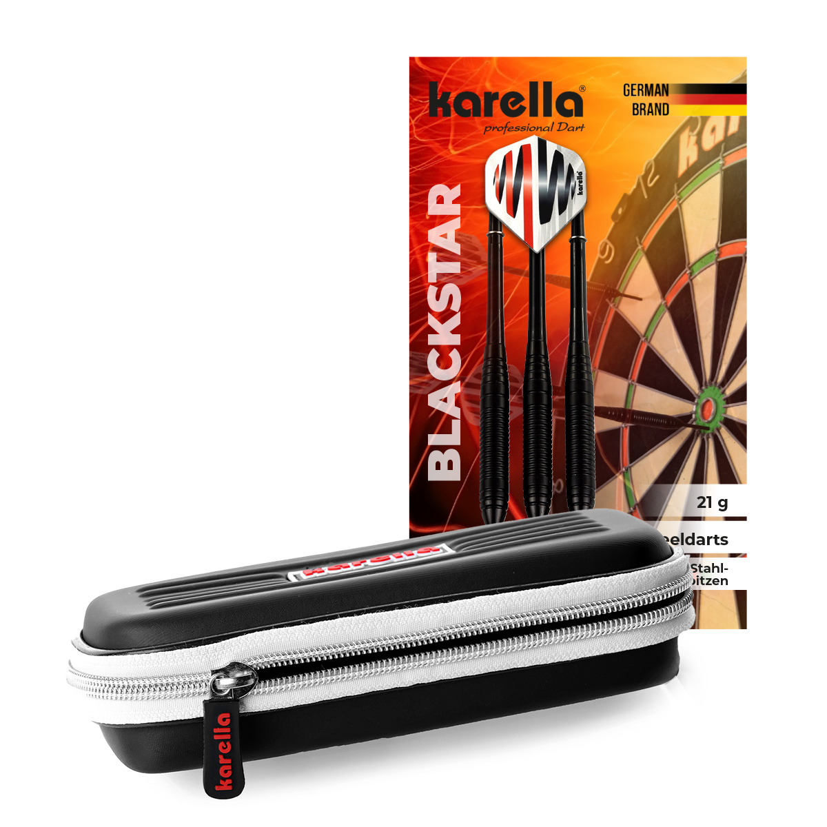 Karella - Dartset Winner Blackstar Steeldart inkl. Dartcase – Bild 3