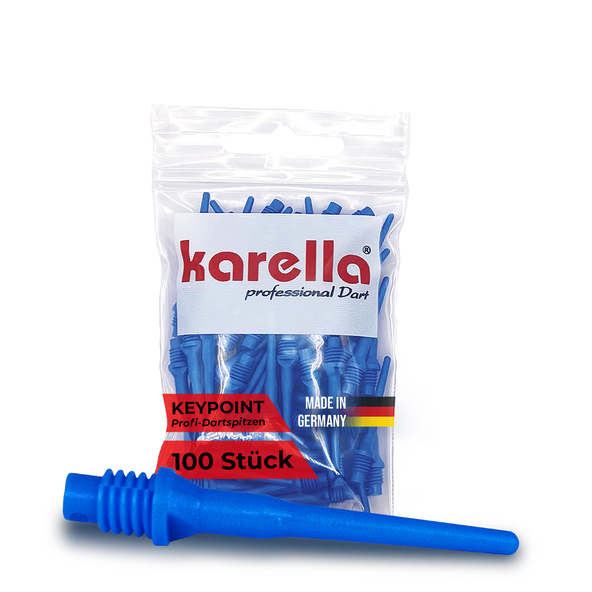 Karella - Dartspitzen soft KeyPoint 2BA Gewinde 100 St. – Bild 6