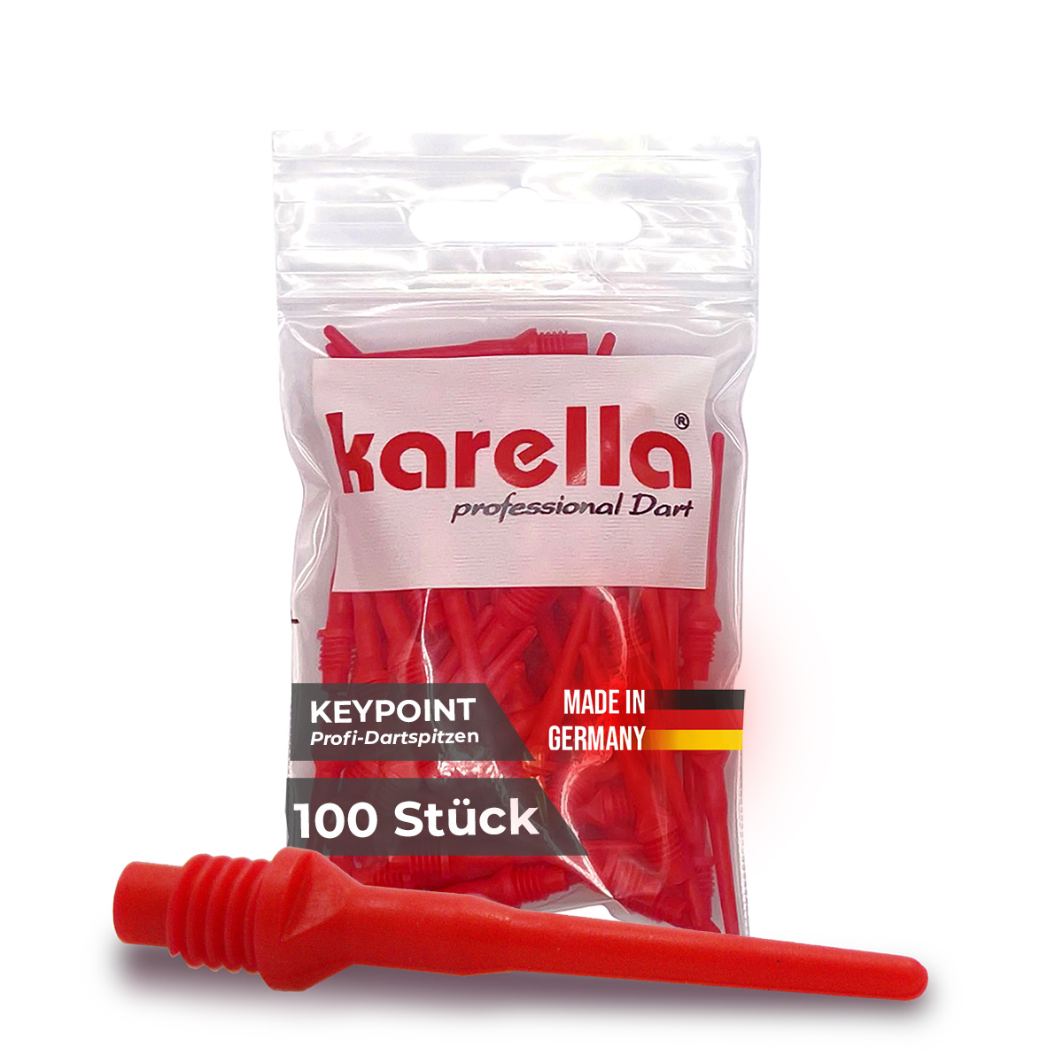 Karella - Dartspitzen soft KeyPoint 2BA Gewinde 100 St. – Bild 6