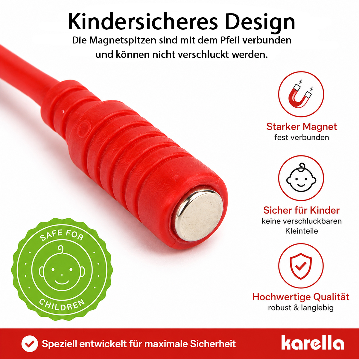 Karella - Magnet Dartpfeile 4-Farben-Mix-Set (12 St.) – Bild 4
