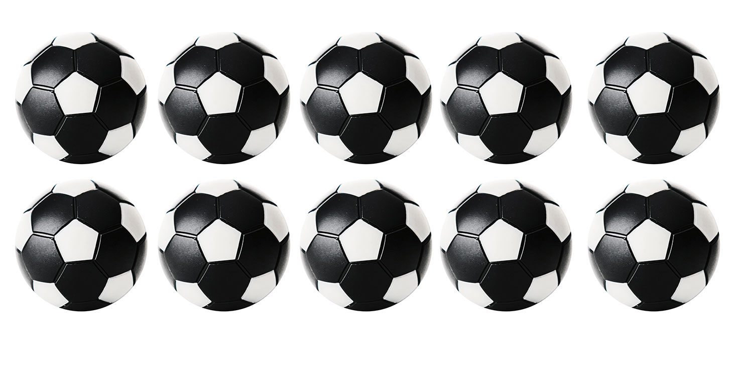 Winspeed - Kickerball 32 mm, schwarz/weiß, 17 gr. Set (10 St.)