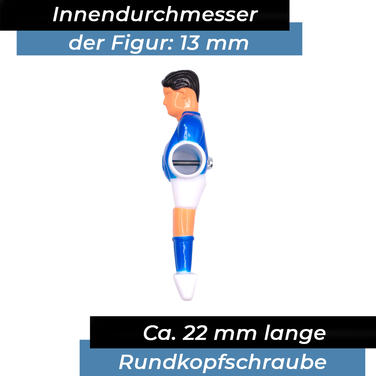 Bandito - Kickerschraube Universal für 13mm Kickerstange inkl. Muttern (22 St.) – Bild 2