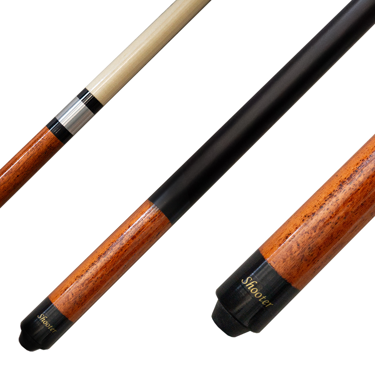 Queue Shooter HouseCue 2-tlg. - 12 mm Schraubleder