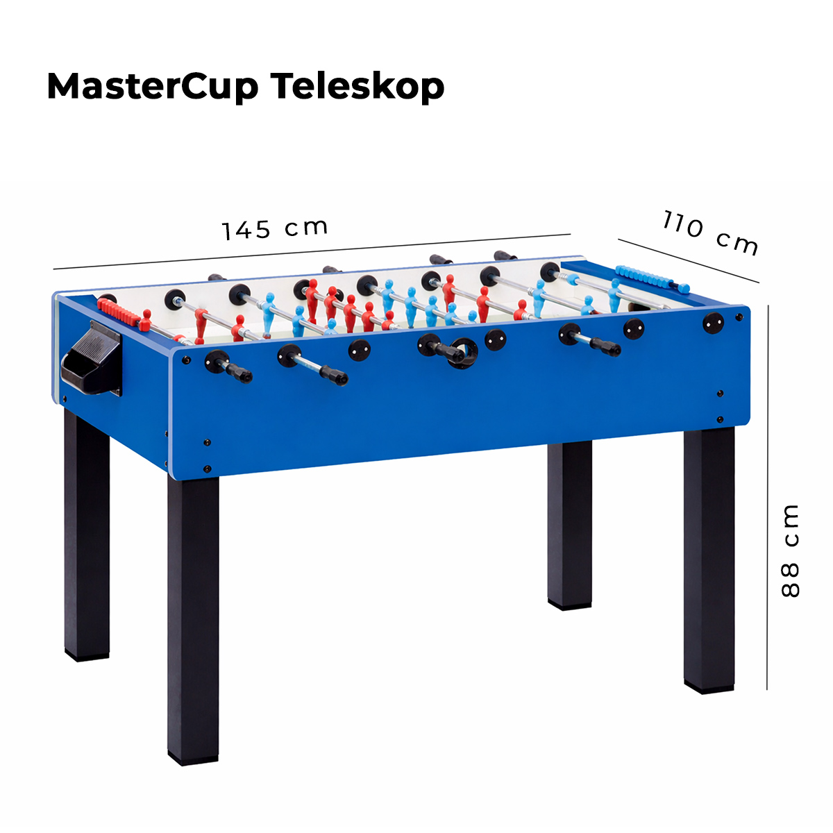 Garlando - Tischkicker MasterCup Teleskop – Bild 2