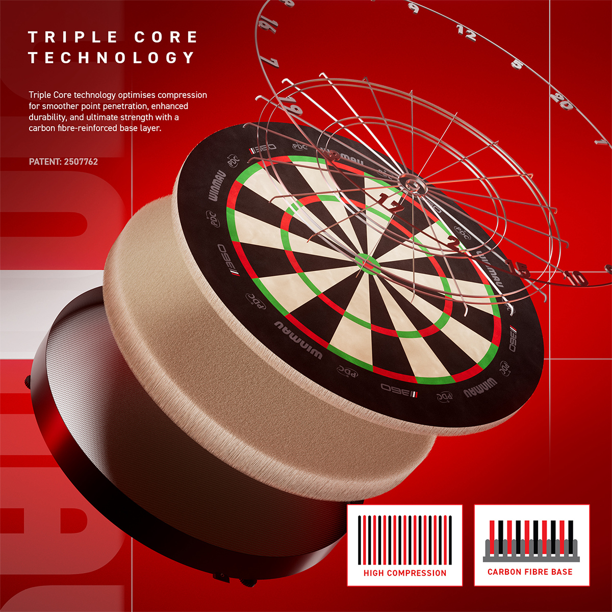 Winmau - Dartboard Blade 6 360° – Bild 4