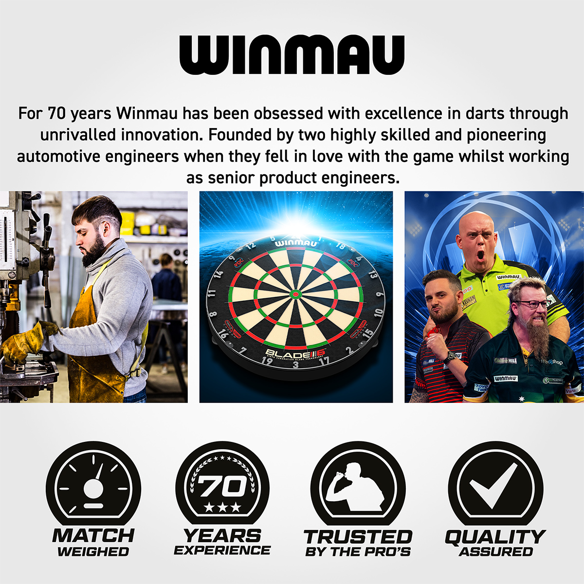 Winmau - Surround Blade 360 schwarz – Bild 9