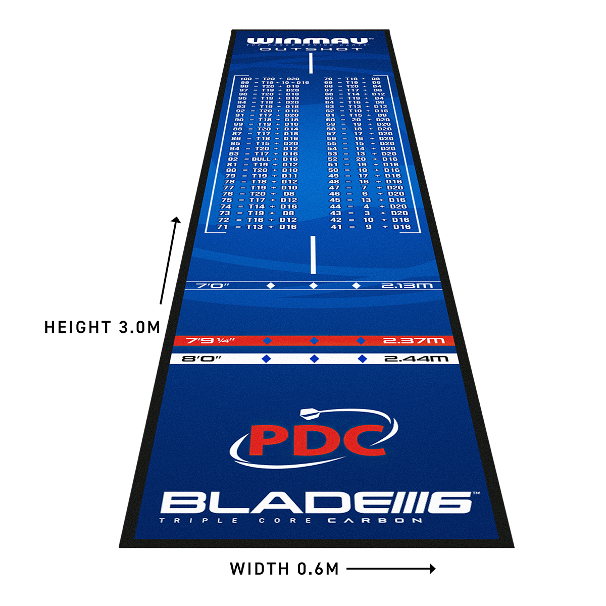 Winmau - Dartmatte OUTSHOT – Bild 3