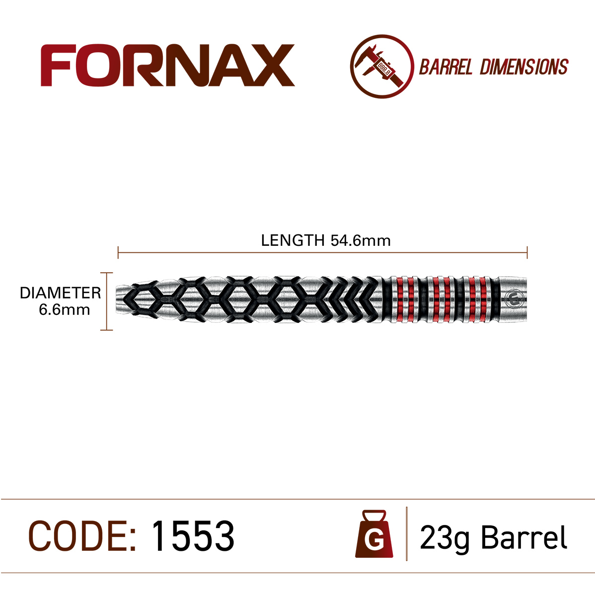 Winmau - Steeldart Fornax 23 gr. – Bild 4