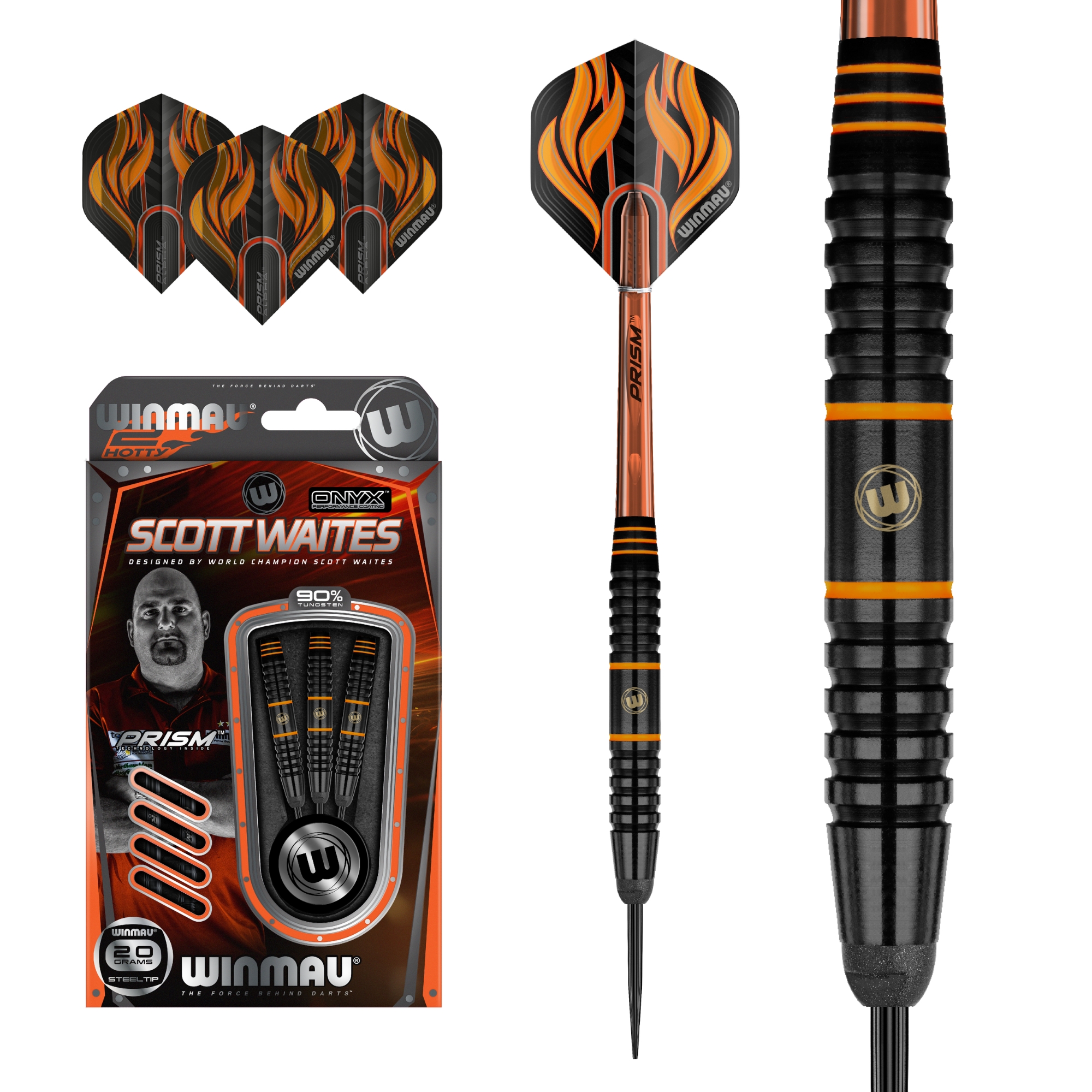 Winmau - Steel-/Softdart - Scott Waites Conversion-Set 20 gr. – Bild 2
