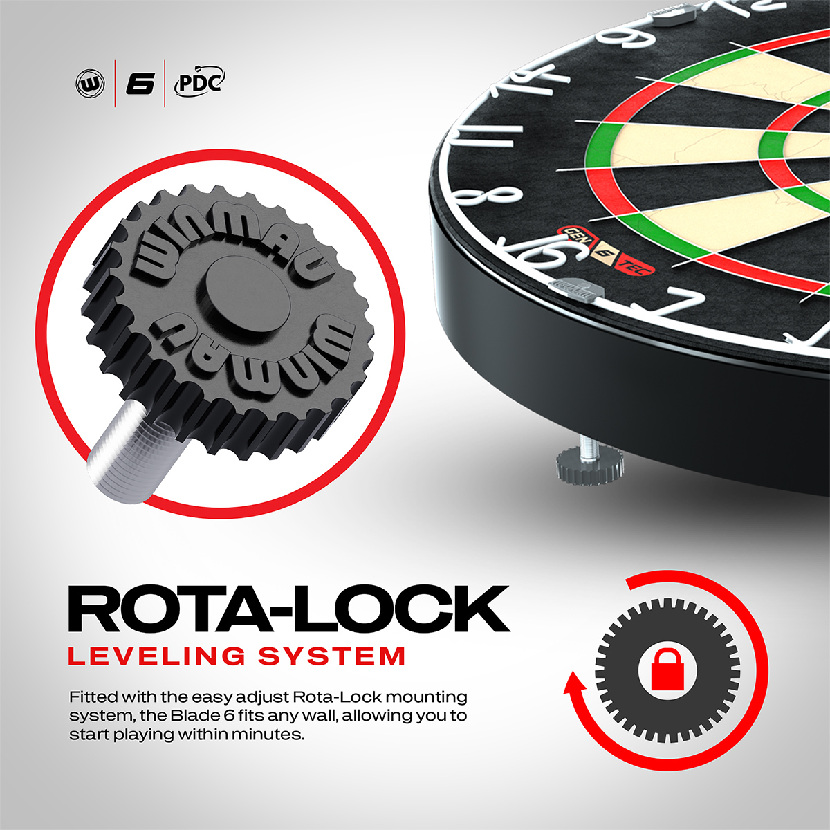 Winmau - Dartboard Set Blade 6 – Bild 4