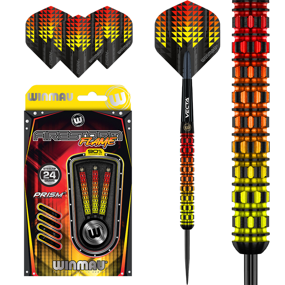 Winmau - Steeldart Firestorm Flame 24 gr. – Bild 4
