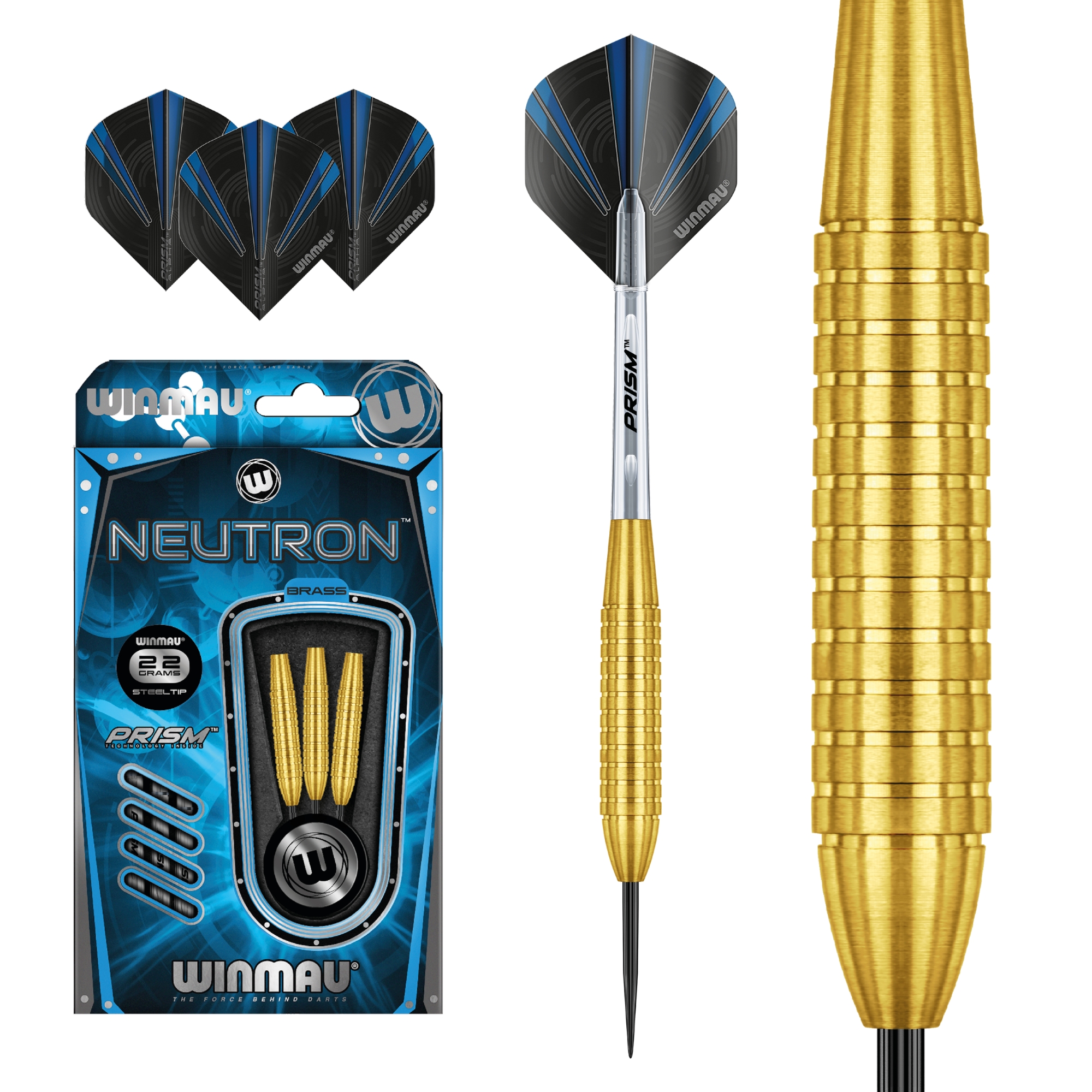 Winmau - Steeldart Neutron Brass 22 gr.