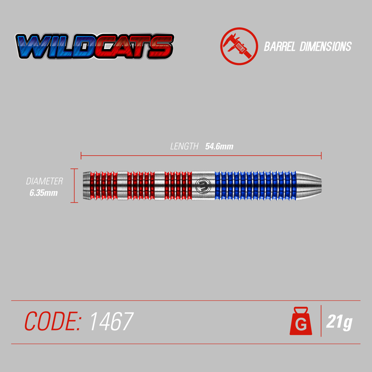Winmau - Steeldart - Wildcats 21 gr. – Bild 3