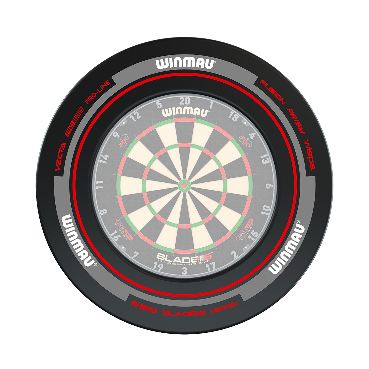Winmau - Surround Advance black/red – Bild 2