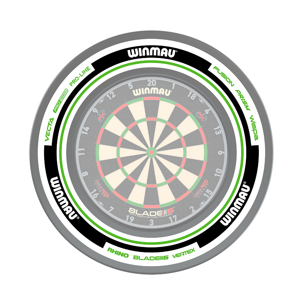Winmau - Surround Advance white/green – Bild 7