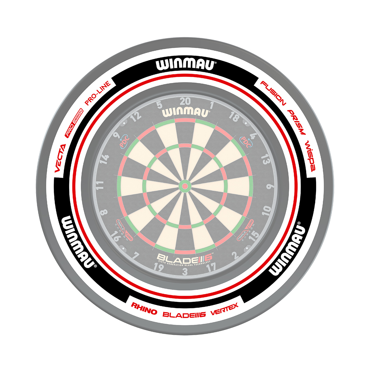 Winmau - Surround Advance white/red – Bild 2