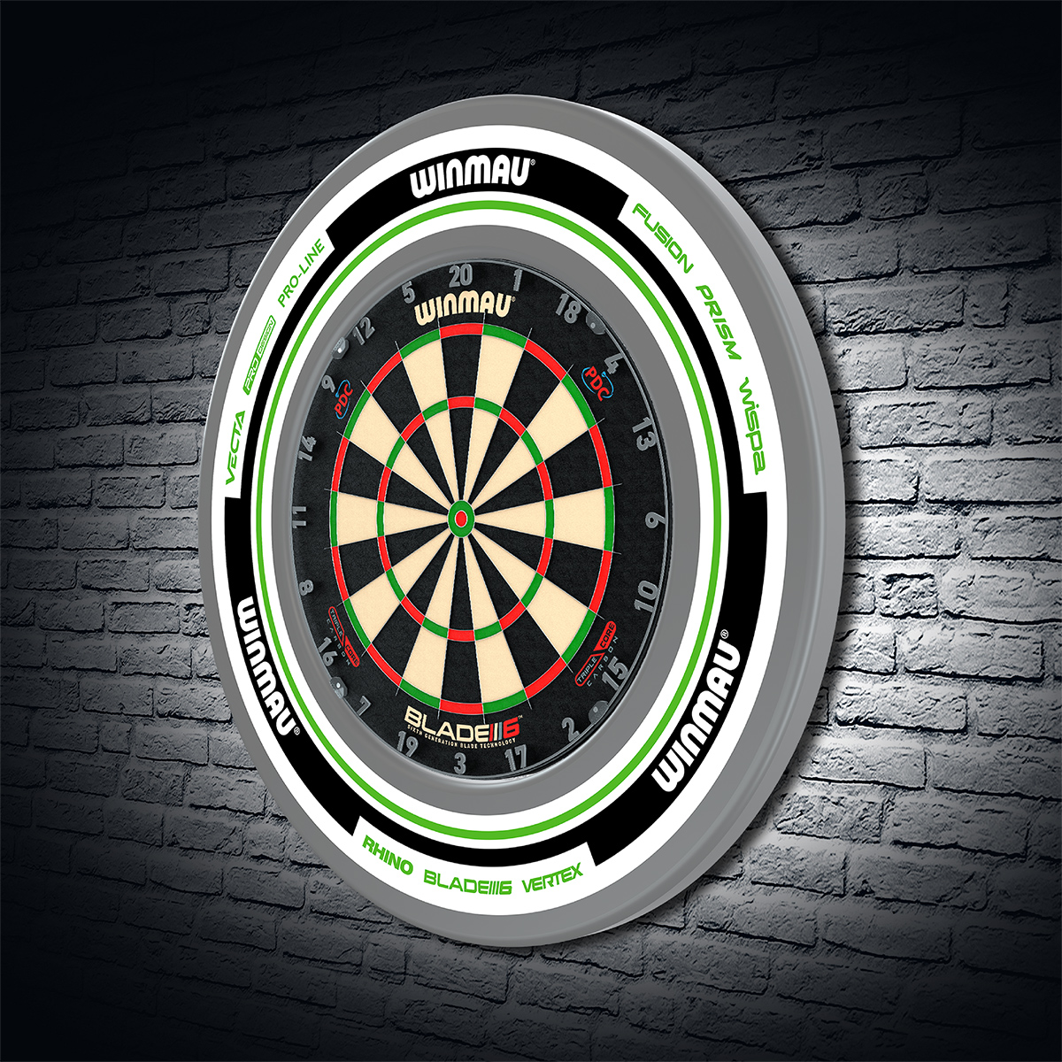 Winmau - Surround Advance white/green – Bild 6