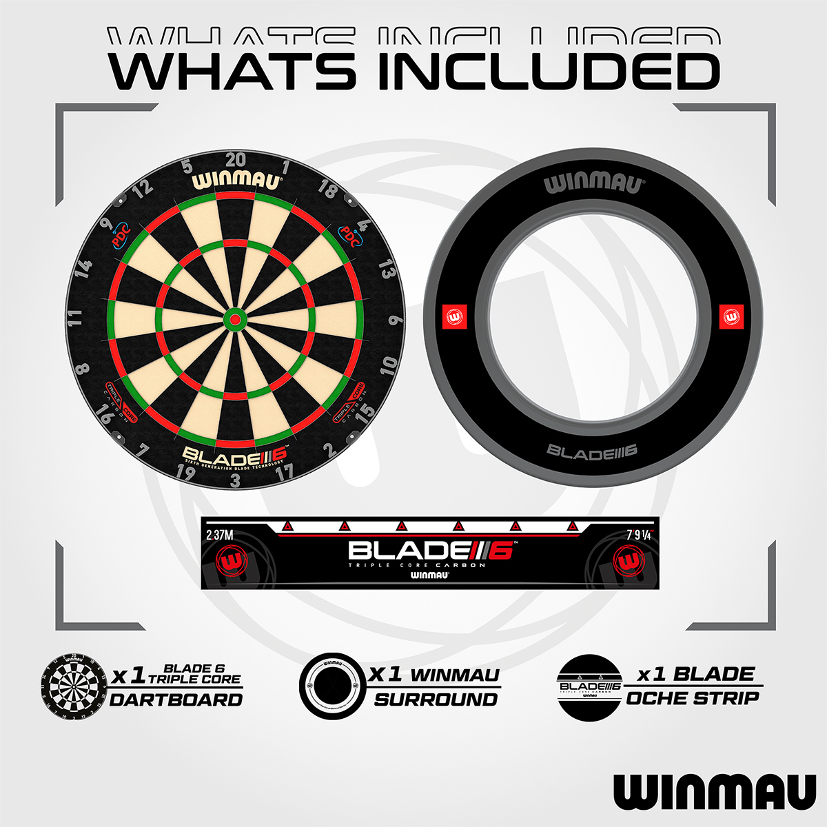 Winmau - Dartboard Set Blade 6 Triple Core – Bild 2